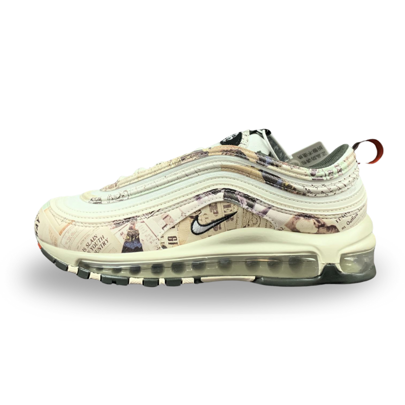 Nike Air Max 97 - Sail / White - Black - Team Orange