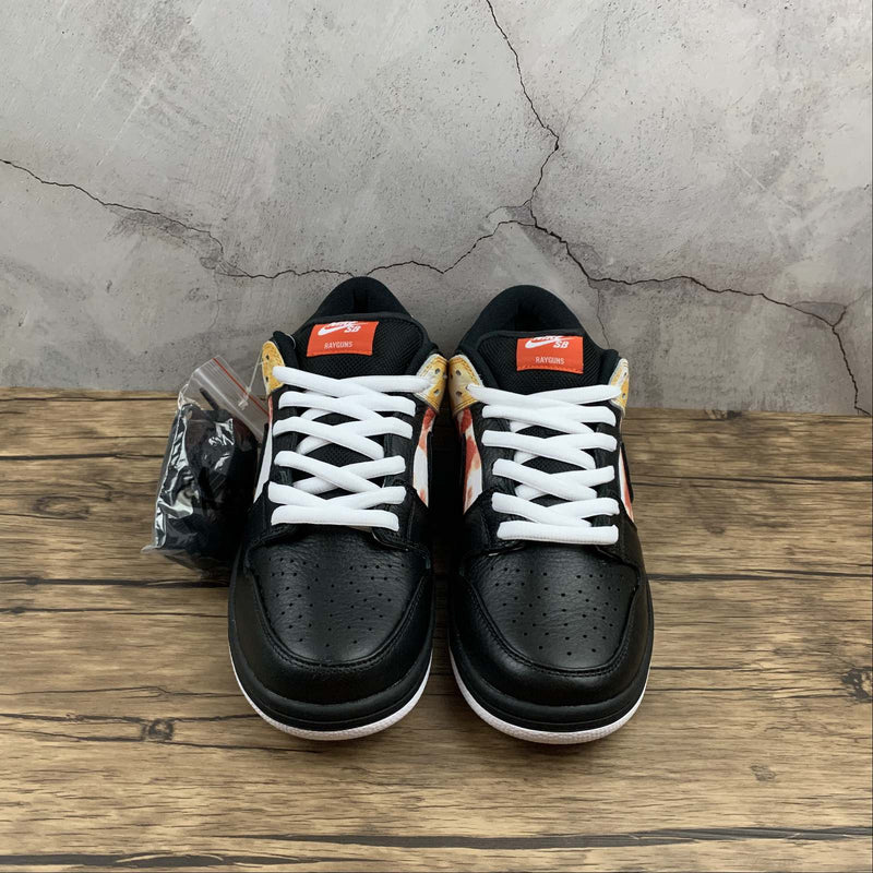 Nike Dunk Low - SB PRO QS - Black / Black - Orange Flash