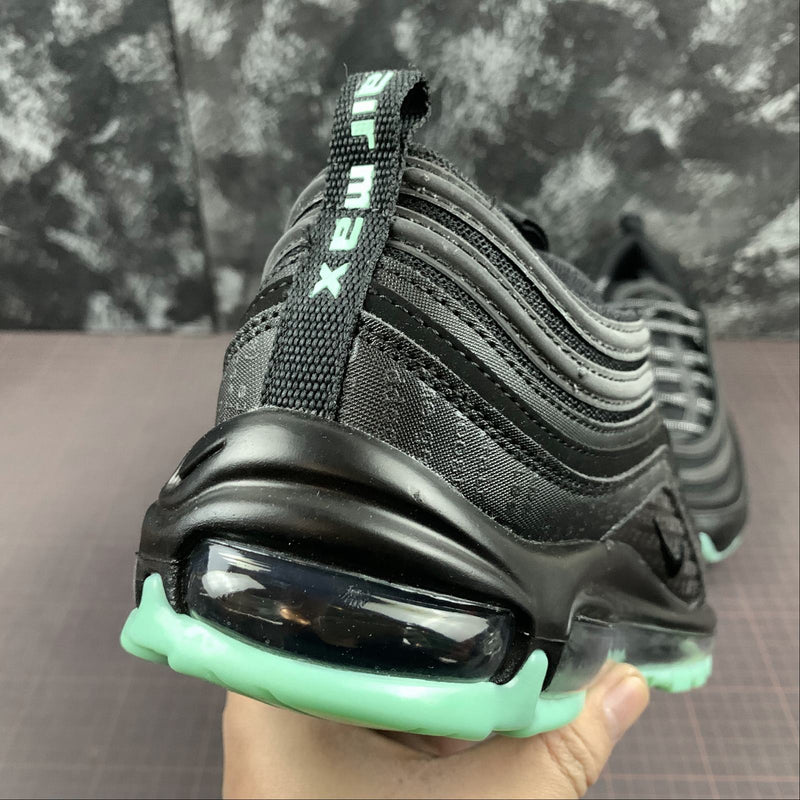 Nike Air Max 97 - Black / Black - Green Glow