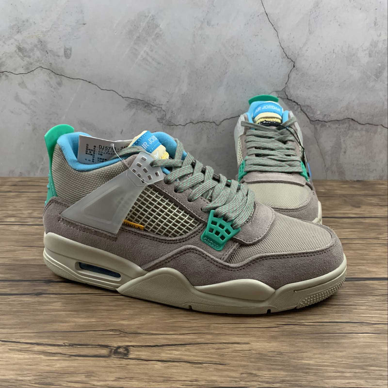 Nike Air Jordan 4 - Retro - Taupe Haze / Blue Fury - Khaki - Roma Green