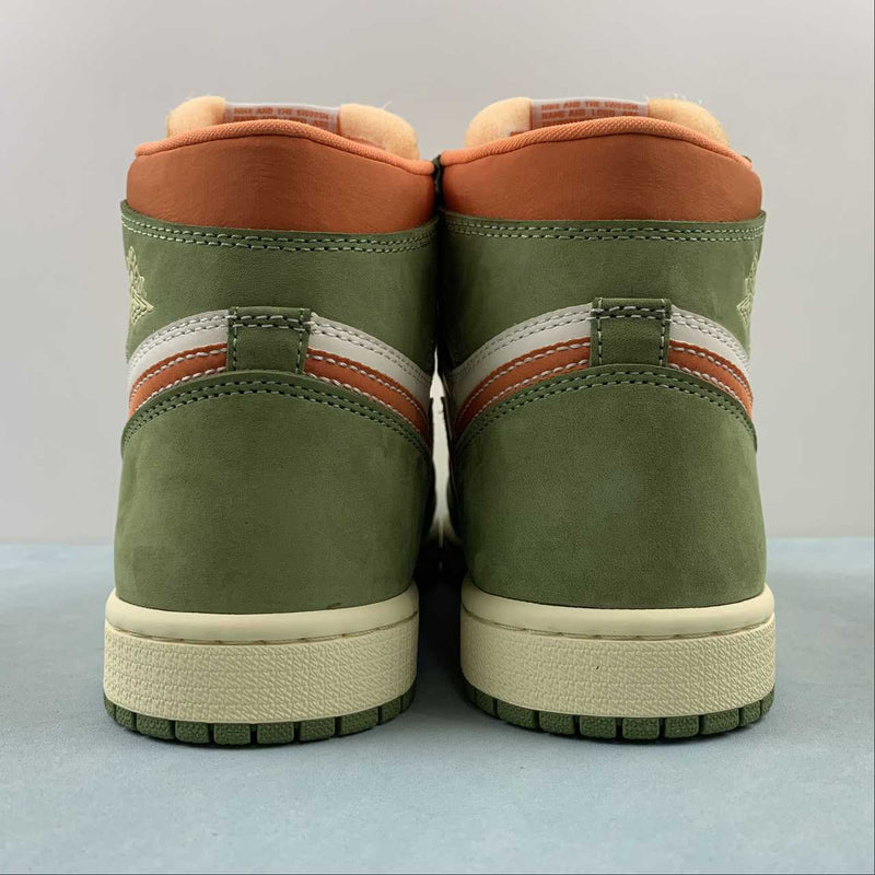 Nike Air Jordan 1 - Retro High OG - Celadon / SKY J Light Olive - Bright Mandarin