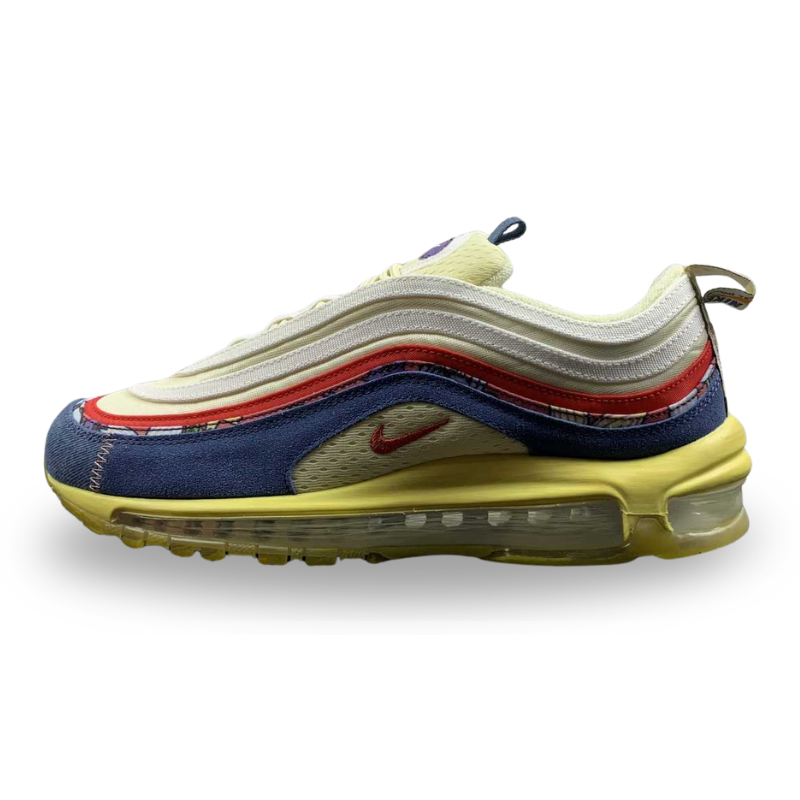 Nike Air Max 97 - Coconut Milk / Track Red - Fossil