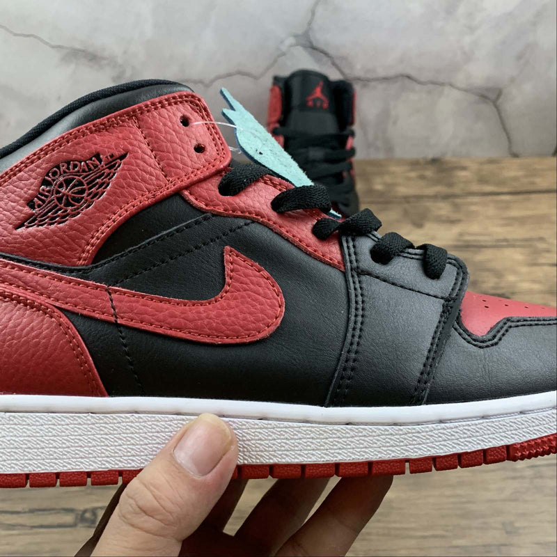 Nike Air Jordan 1 - MID GS - Bred / University Red / Black