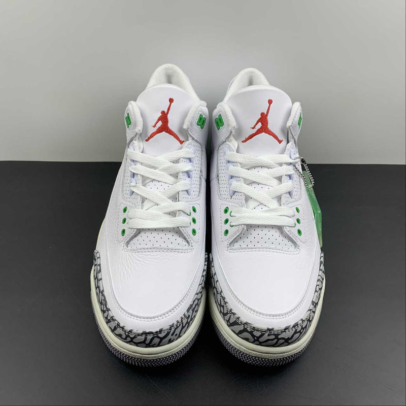 Nike Air Jordan 3 - Retro - White / Light Lurry - Green