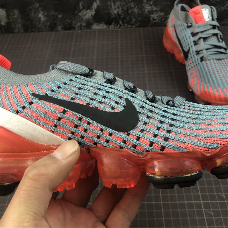 Nike Air Vapormax Flyknit 3 - Flash Crimson / Black - Cool Grey