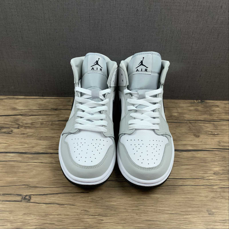 Nike Air Jordan 1 - MID - Grey Fog / Black - White