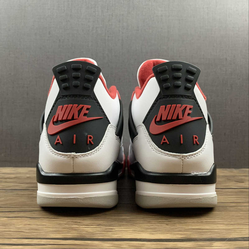 Nike Air Jordan 4 Retro - White / Fire Red - Black - Tech Grey