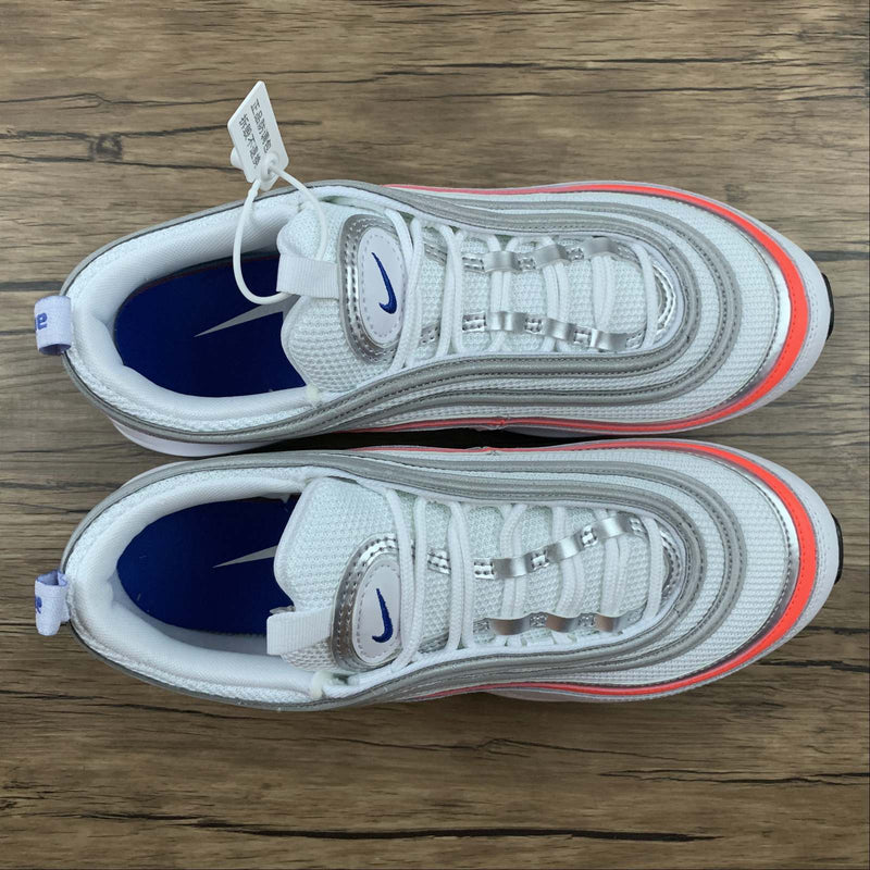 Nike Air Max 97 - ESS - White / Racer Blue - Flash Crimson