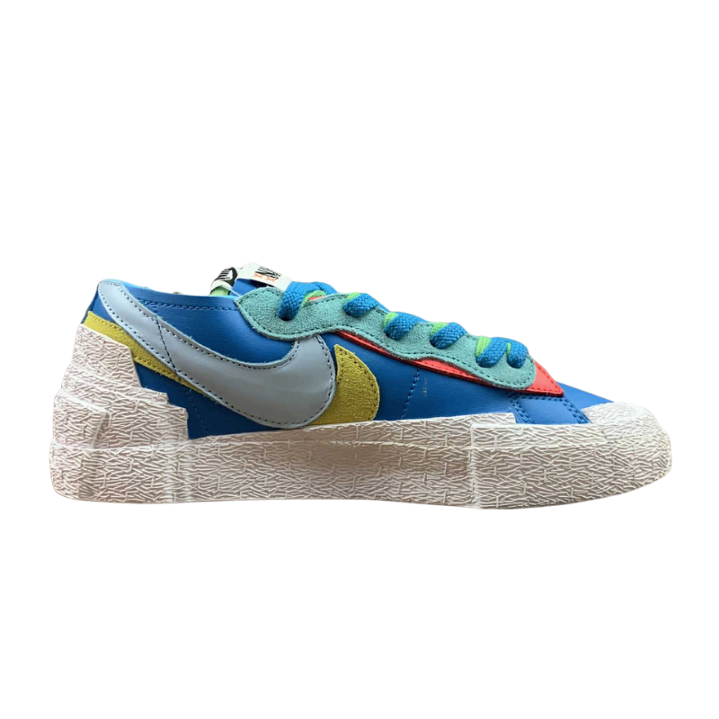 Nike Sacai - Blazer Low - Kawas  - White / Green / Lake Blue