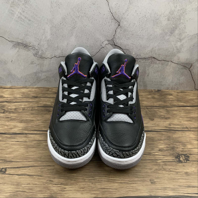 Nike Air Jordan 3 - Low / Stussy - Black Purple