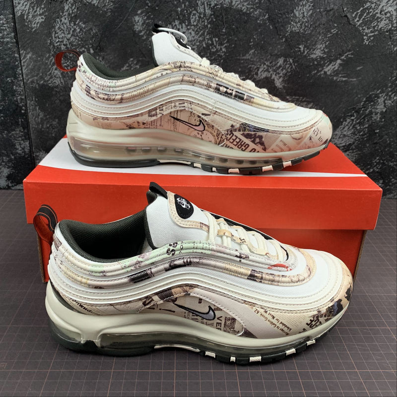 Nike Air Max 97 - Sail / White - Black - Team Orange