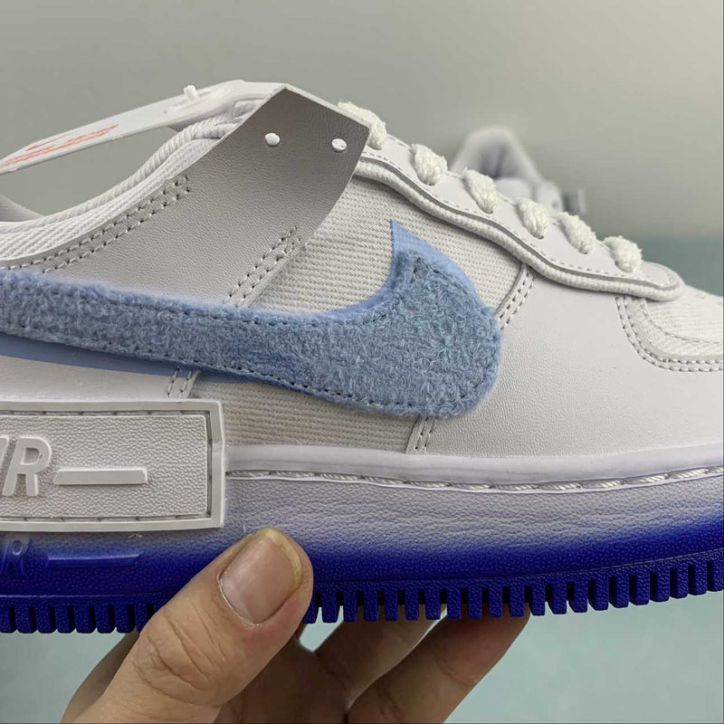 Nike Air Force 1 - Shadow - White / Royal Tint - Racer Blue