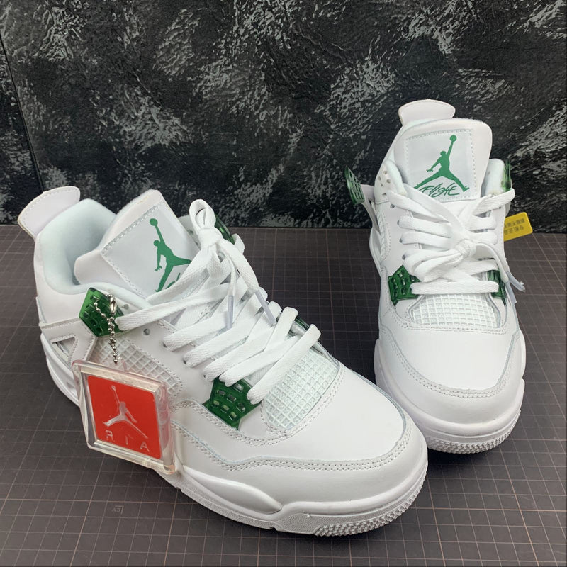 Nike Air Jordan 4 - Pine Green - White / Pine Green - Metallic Silver