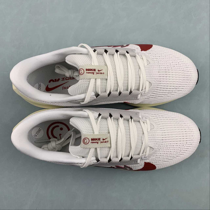 Nike Air Zoom - Pegasus 40 - White / Electroplated Red / Beige / Team Red / Black