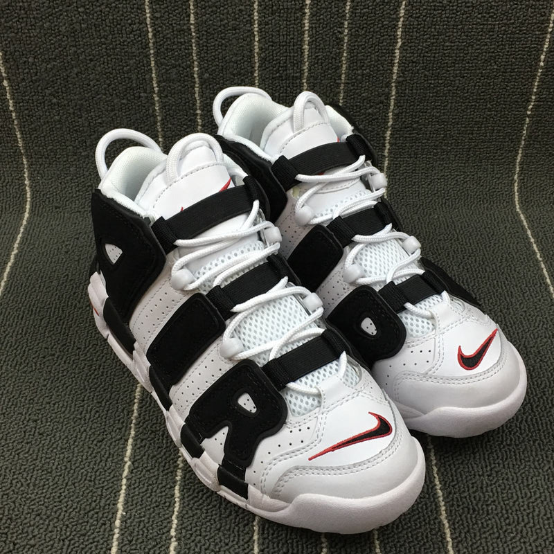 Nike Air More - Uptempo GS - White / Black - University Red