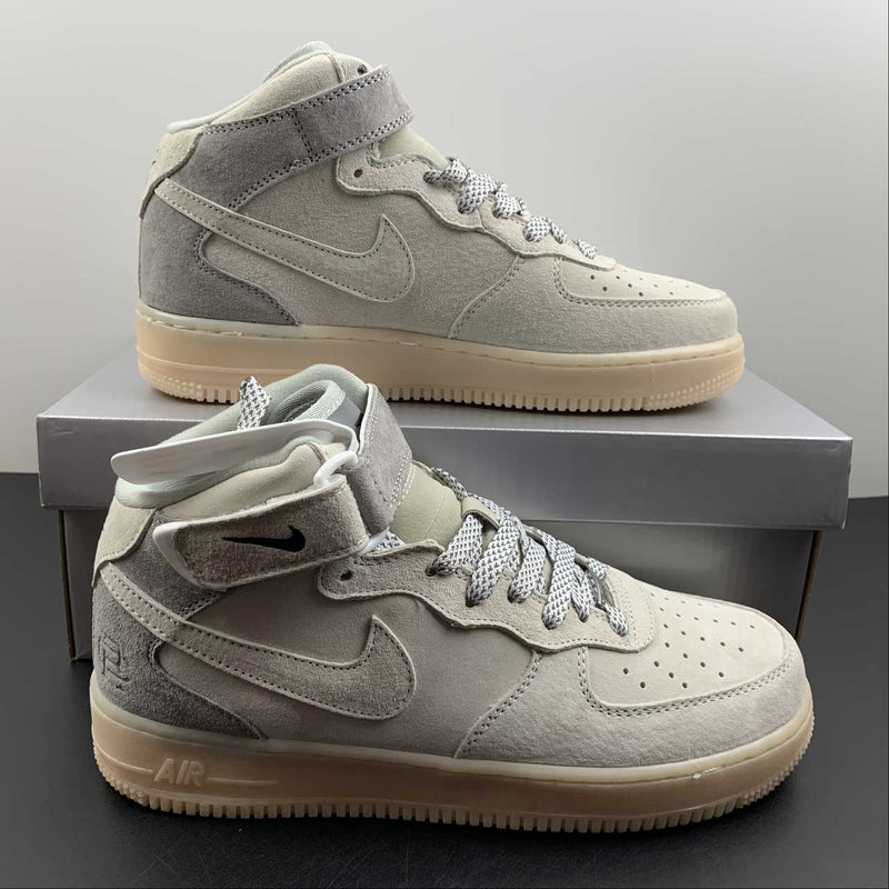 Nike Air Force 1 - '07 - MID - White ASH / Dark Grey