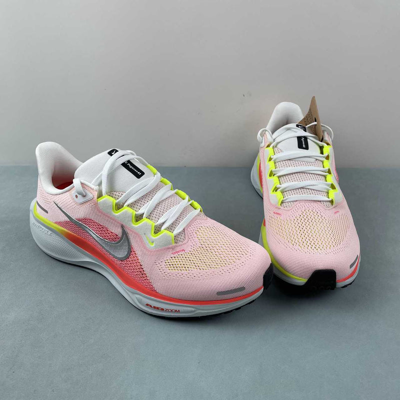 Nike Air Zoom - Pegasus 41 - White / Yellow Green / Deep Red / Glacier Blue / Black