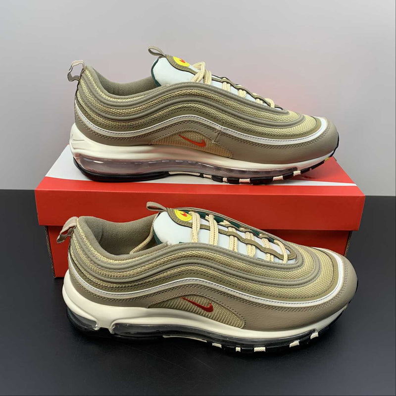 Nike Air Max 97 - SE - Khaki / Picante Red - Sesame - Sail