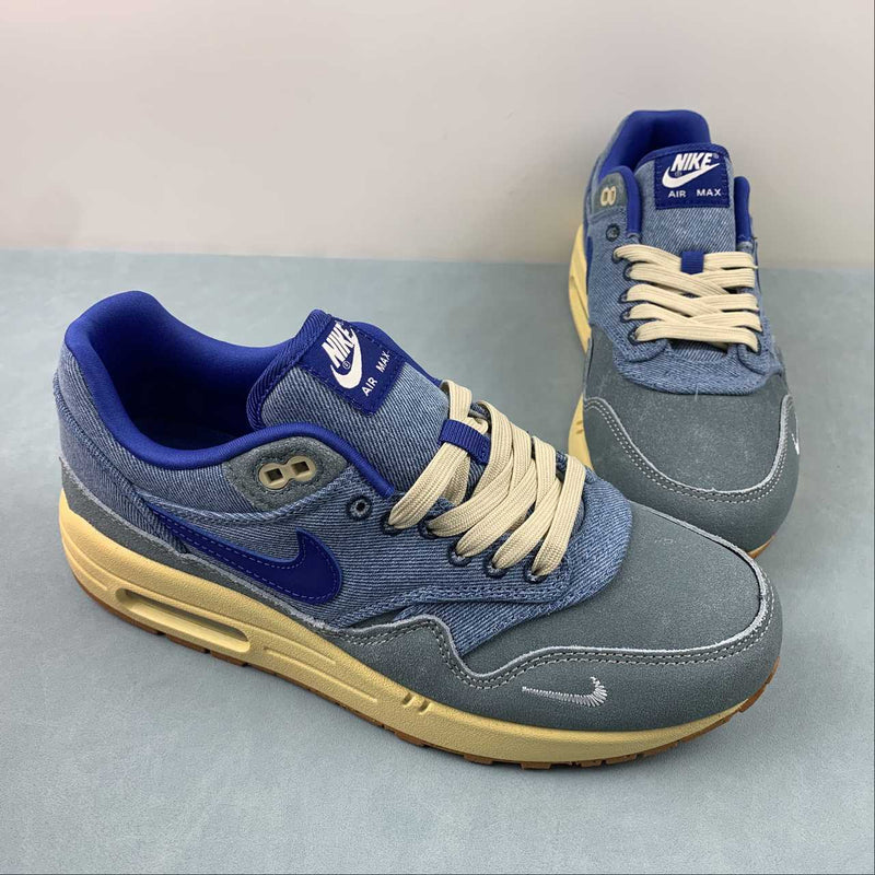 Nike Air Max 1 - PRM - Mineral Slate / Deep Royal Blue