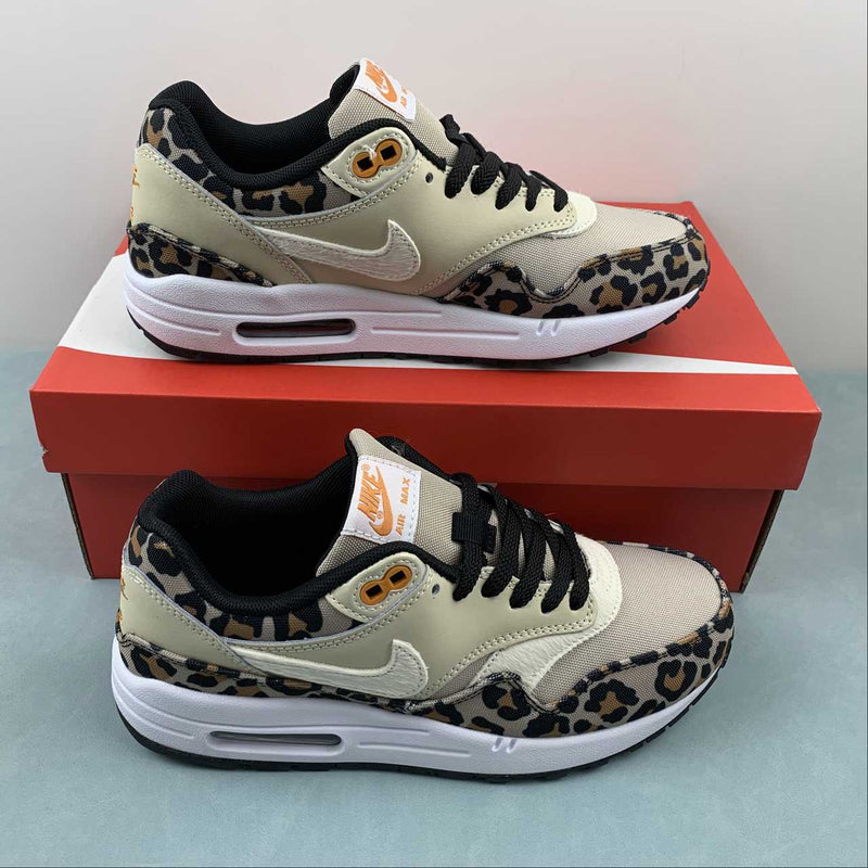 Nike Air Max 1 - Black / Leopard Print / White