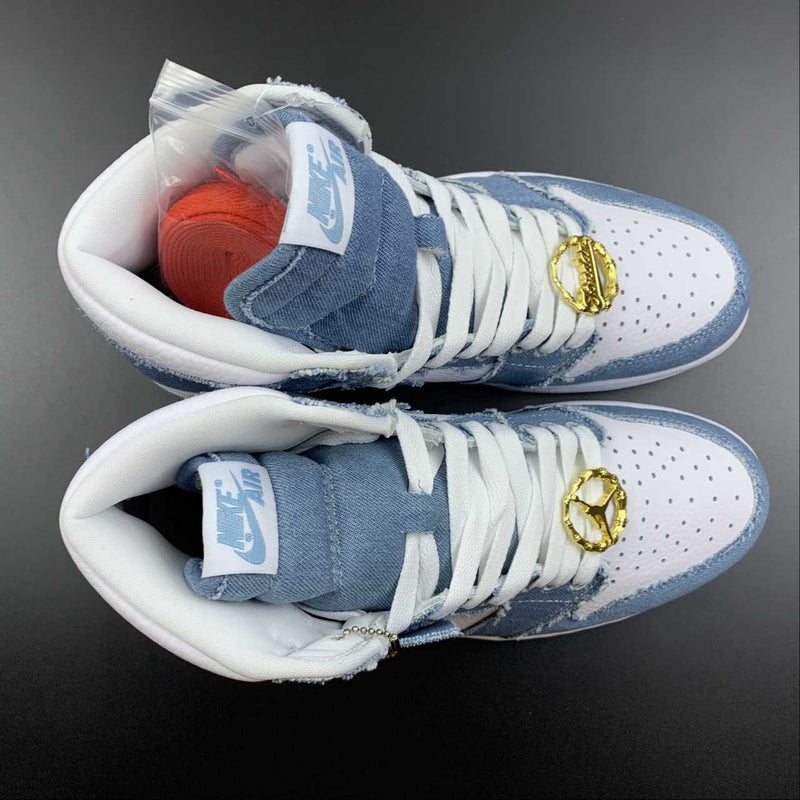 Nike Air Jordan 1 Retro High OG - Denim / White - Sail