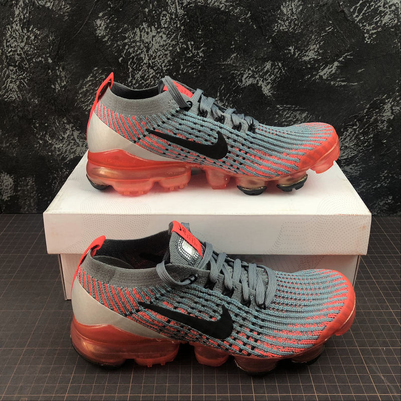 Nike Air Vapormax Flyknit 3 - Flash Crimson / Black - Cool Grey