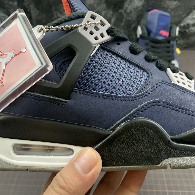 Nike Air Jordan 4 - WNTR - Loyal Blue / White - Habanero Red - Black