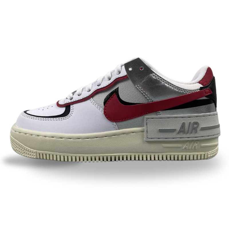 Nike Air Force 1 - Shadow - White / GYM Red - Black