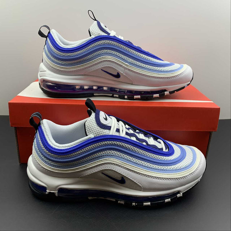 Nike Air Max 97 - White / Black - Psychic Blue