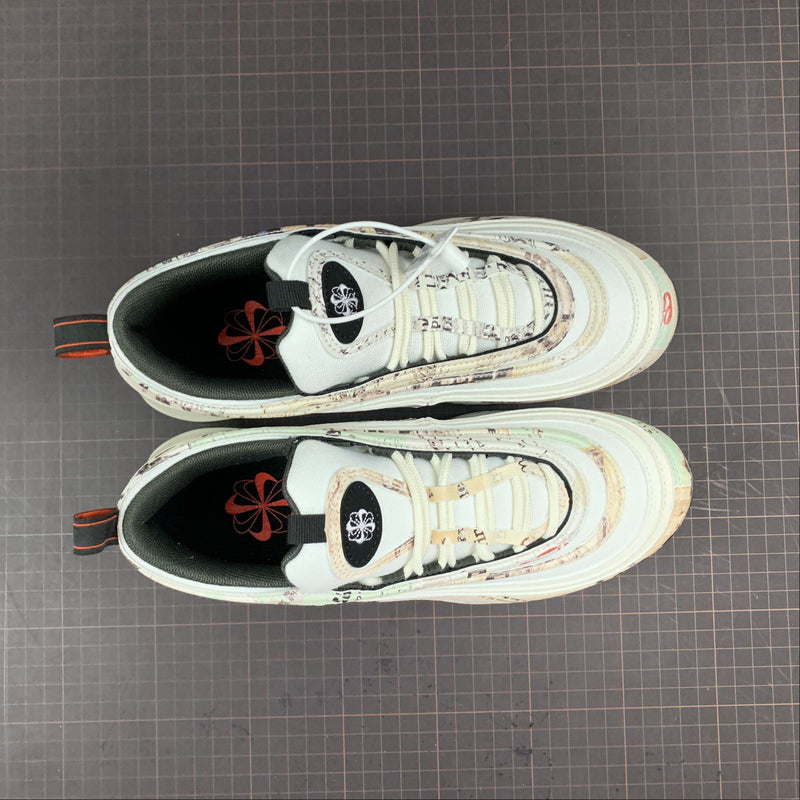 Nike Air Max 97 - Sail / White - Black - Team Orange