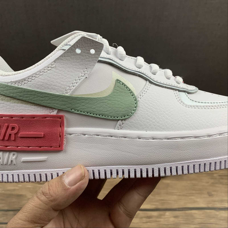 Nike Air Force 1 - Shadow - White / Jade Smoke - Seafoam