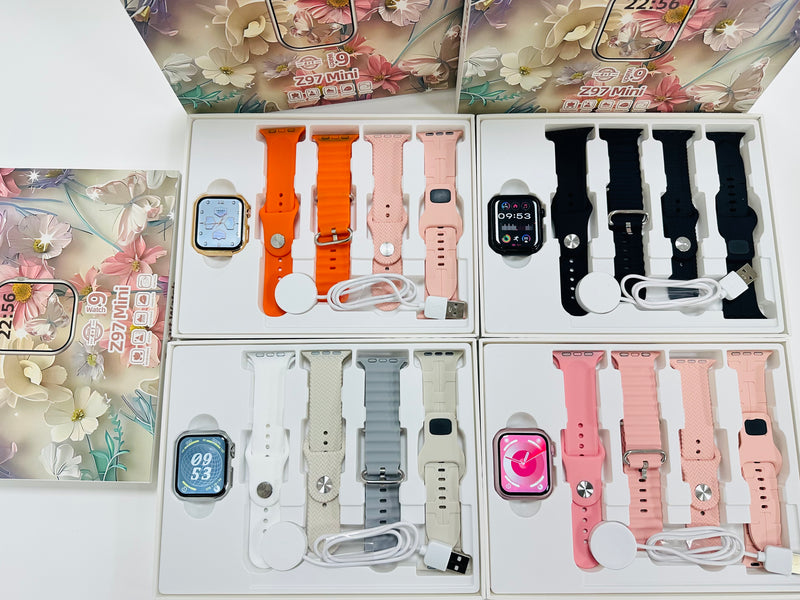 Smartwatch - Z97 mini Kit 4 pulseiras 41 mm