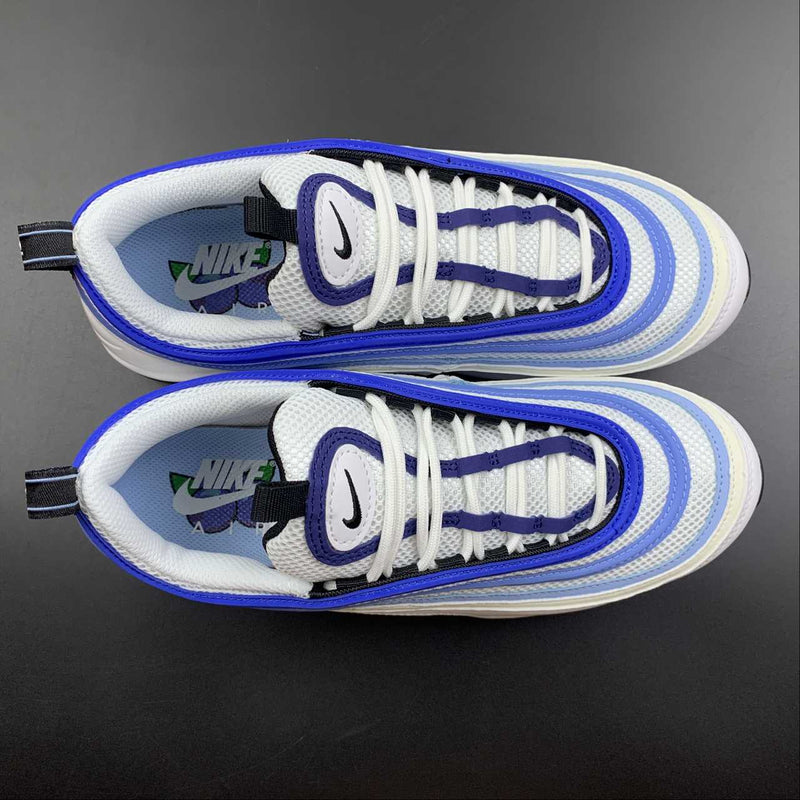 Nike Air Max 97 - White / Black - Psychic Blue