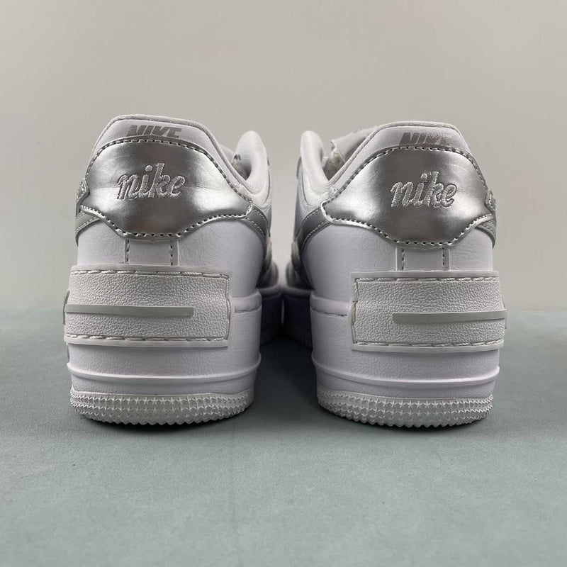 Nike Air Force 1 - Shadow - White / Metallic Silver