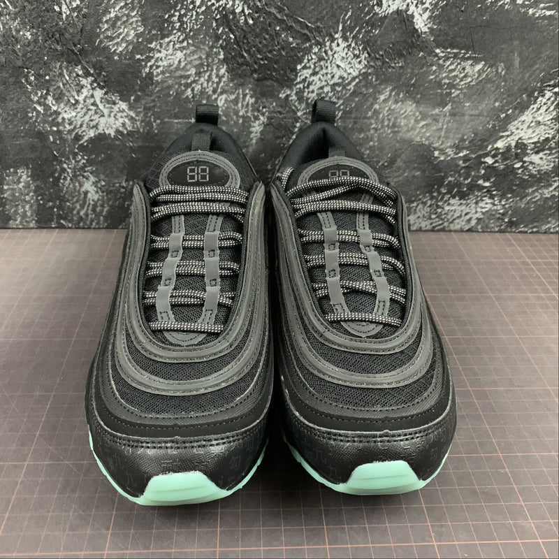 Nike Air Max 97 - Black / Black - Green Glow