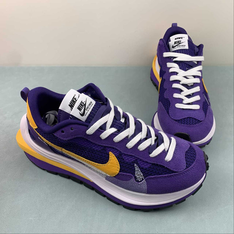 Nike Sacai - Vaporwaffle - Purple / White / Yellow