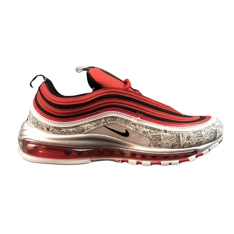 Nike Air Max 97 - PREMIUM - University Red / Black - White