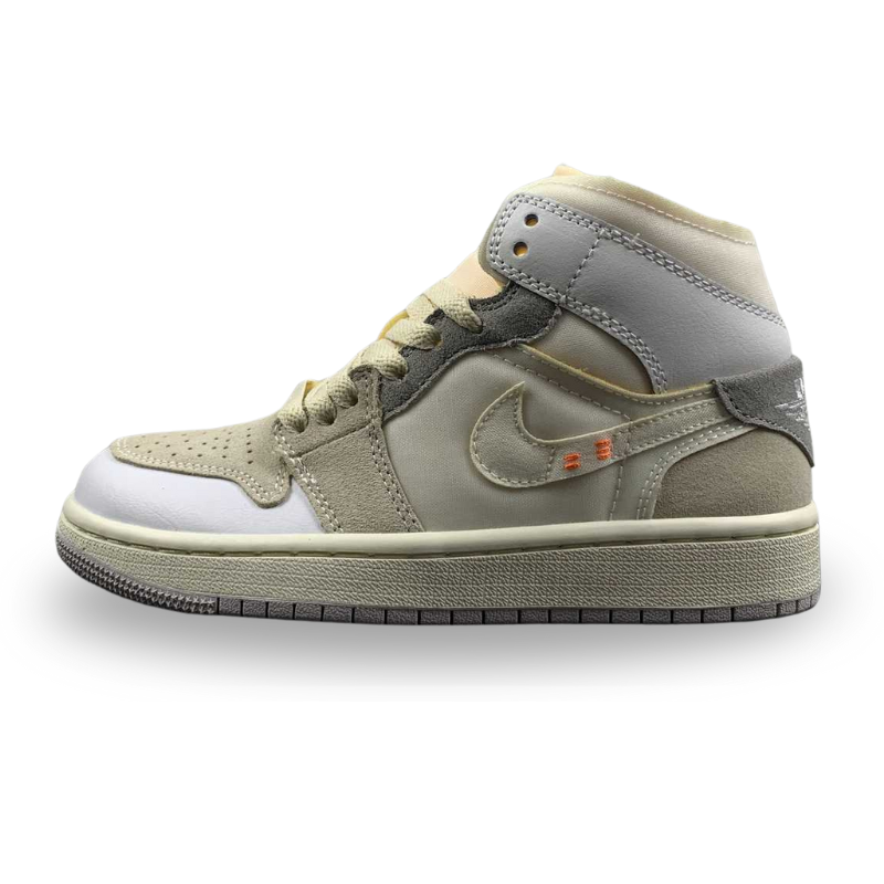 Nike Air Jordan 1 Mid SE Craft - White / Neutral Grey - Phantom