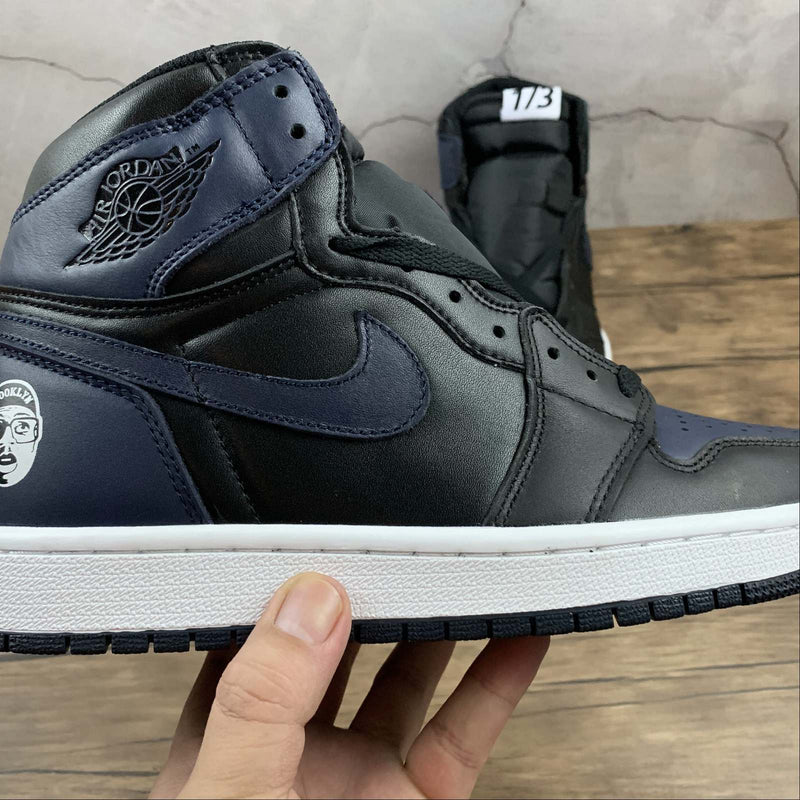 Nike Air Jordan 1 - MID Fearless - Navy Blue / Black