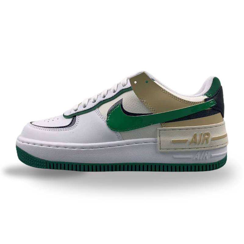 Nike Air Force 1 - Shadow - White / Midnight Navy - Melachite