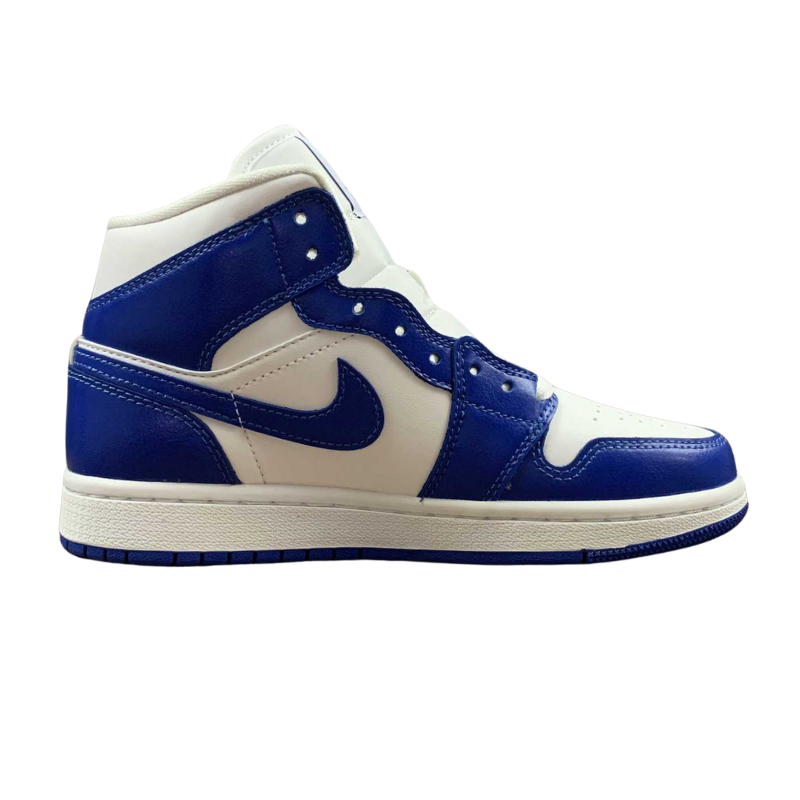 Nike Air Jordan 1 - MID - White / Hyper Royal - White