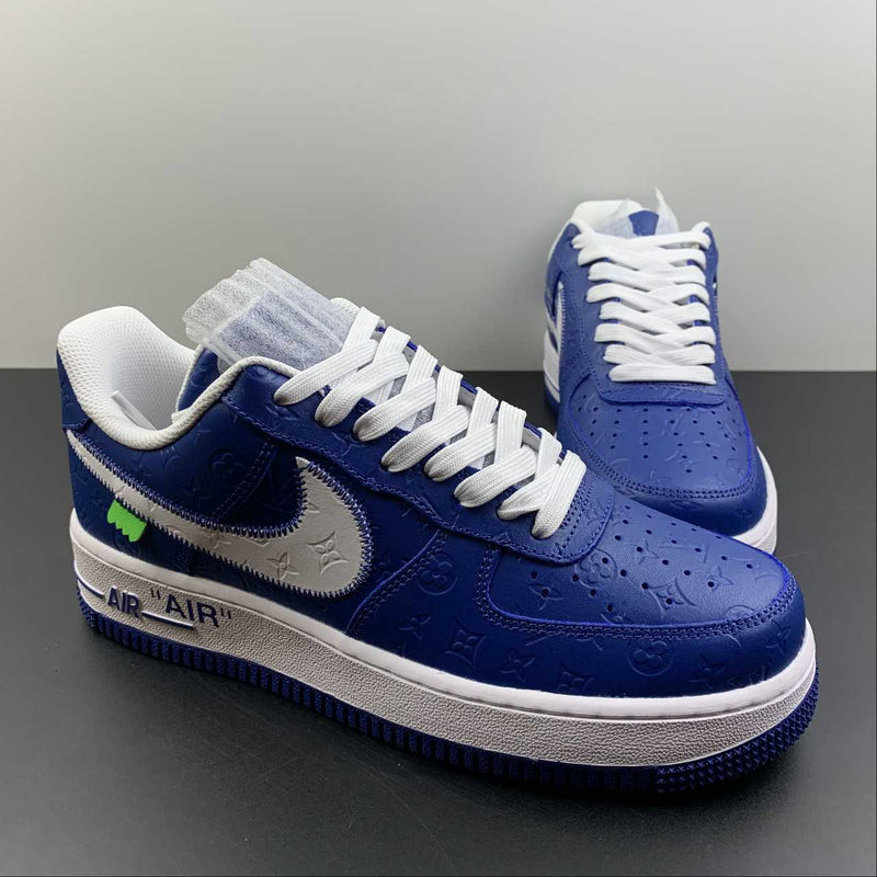 Nike Air Force 1 - Louis Vuitton - Blue Embossing