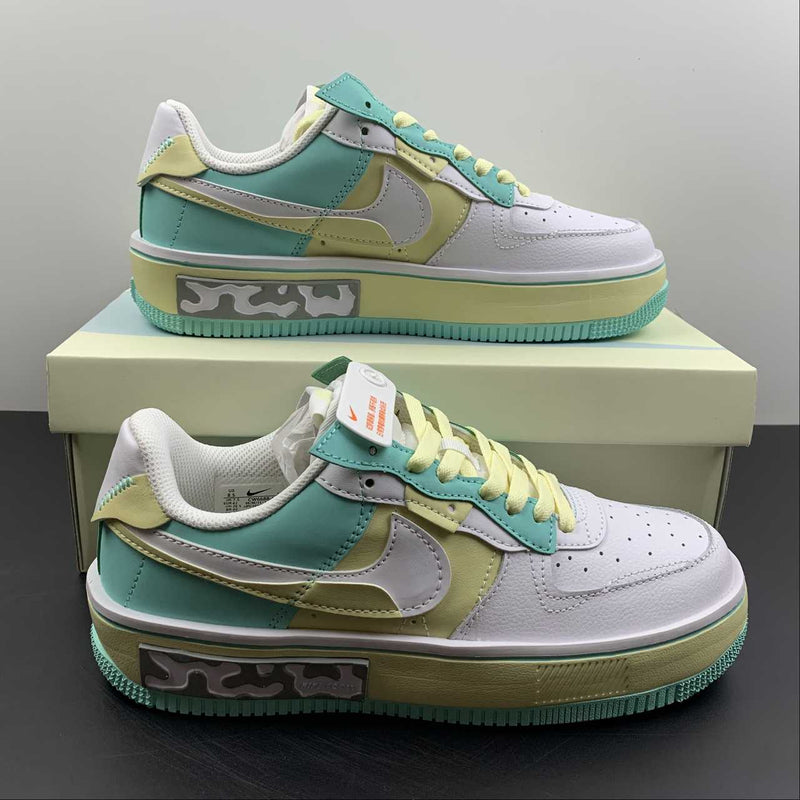 Nike Air Force 1 - Fontanka - White / Yellow / Green