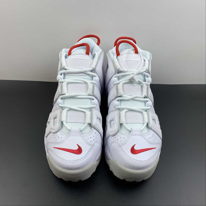 Nike Air More - Uptempo 96 - White / University Red - Grey Fog