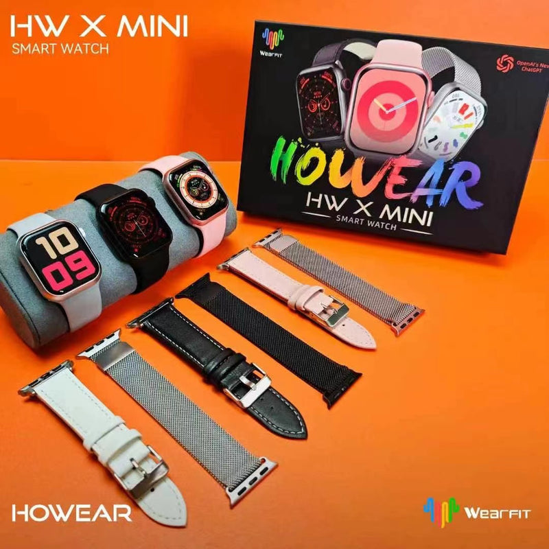 Smartwatch - HW X Mini - 41 mm + 3 Pulseiras Brinde