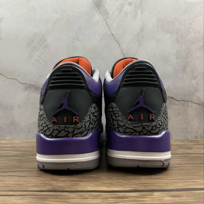 Nike Air Jordan 3 - Low / Stussy - Black Purple