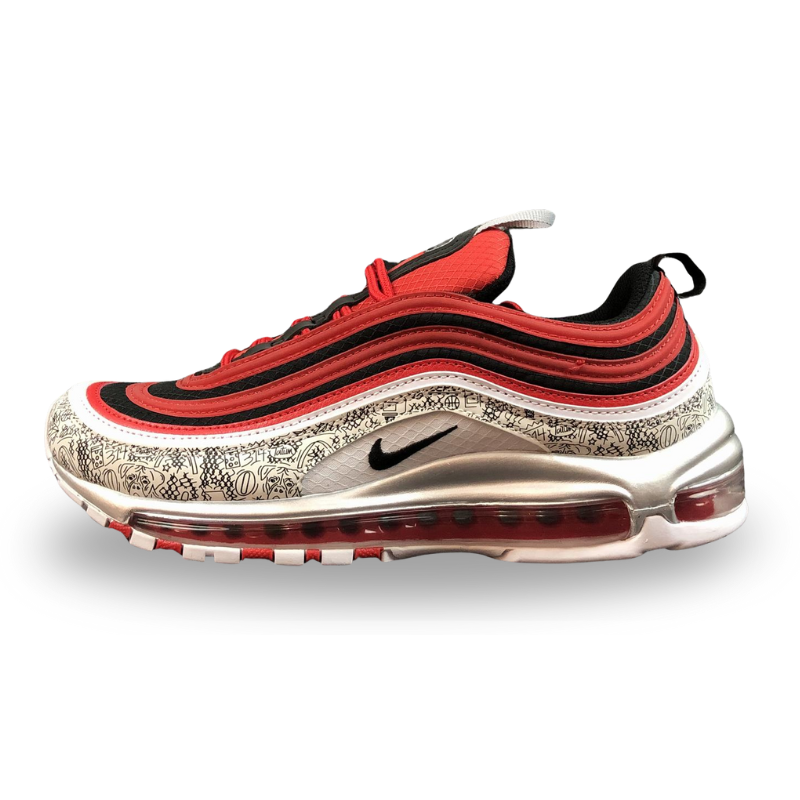 Nike Air Max 97 - PREMIUM - University Red / Black - White