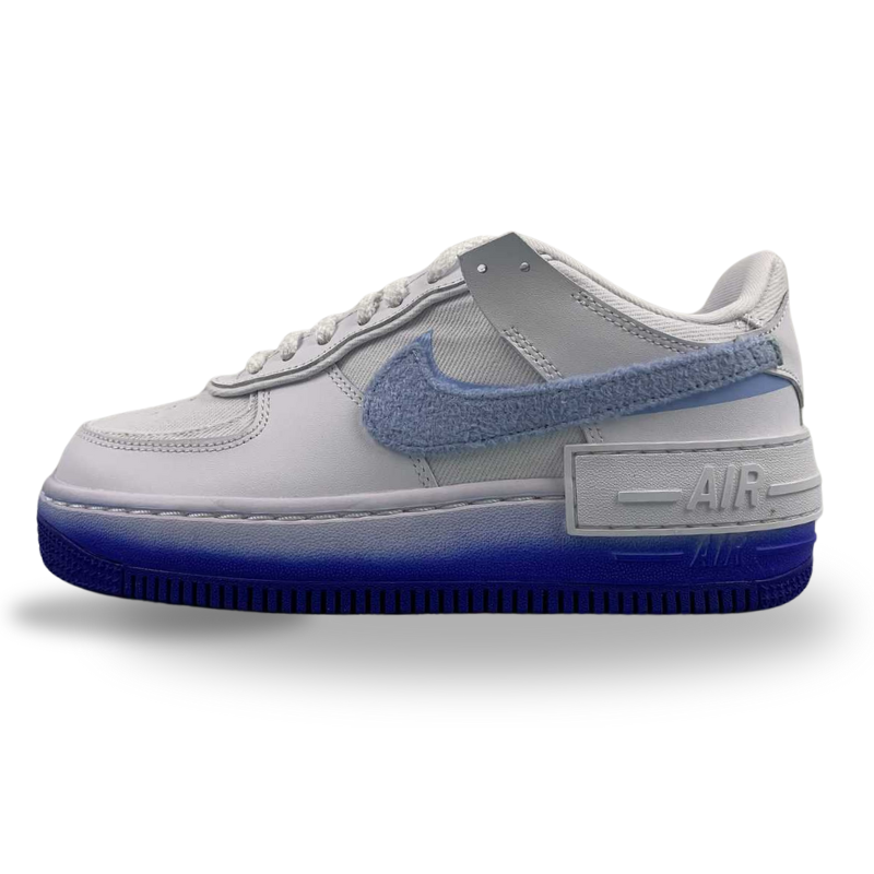 Nike Air Force 1 - Shadow - White / Royal Tint - Racer Blue