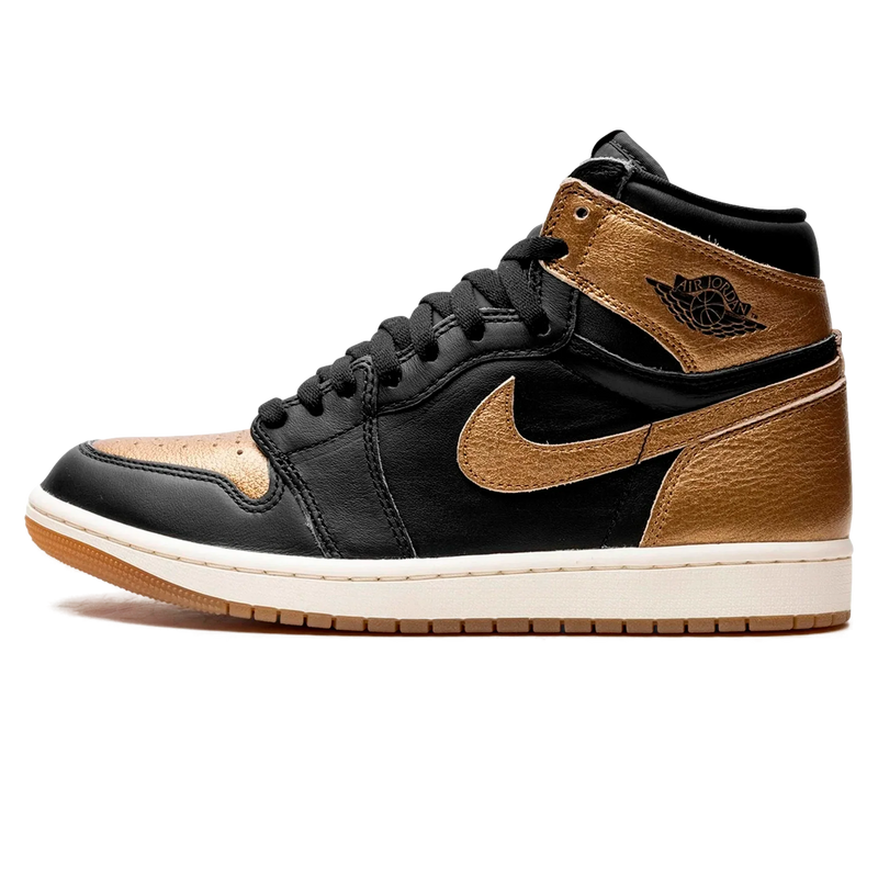 Tênis Air Jordan 1 High "Metallic Gold" Preto / Dourado