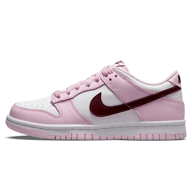 Tênis Nike Dunk Low Feminino "Pink Red Foam White" Rosa